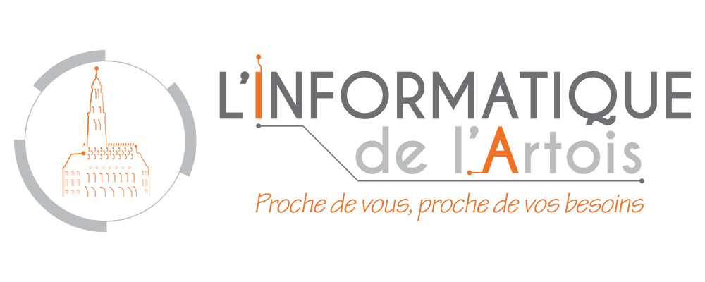 logo L'informatique de l'Artois version allongée