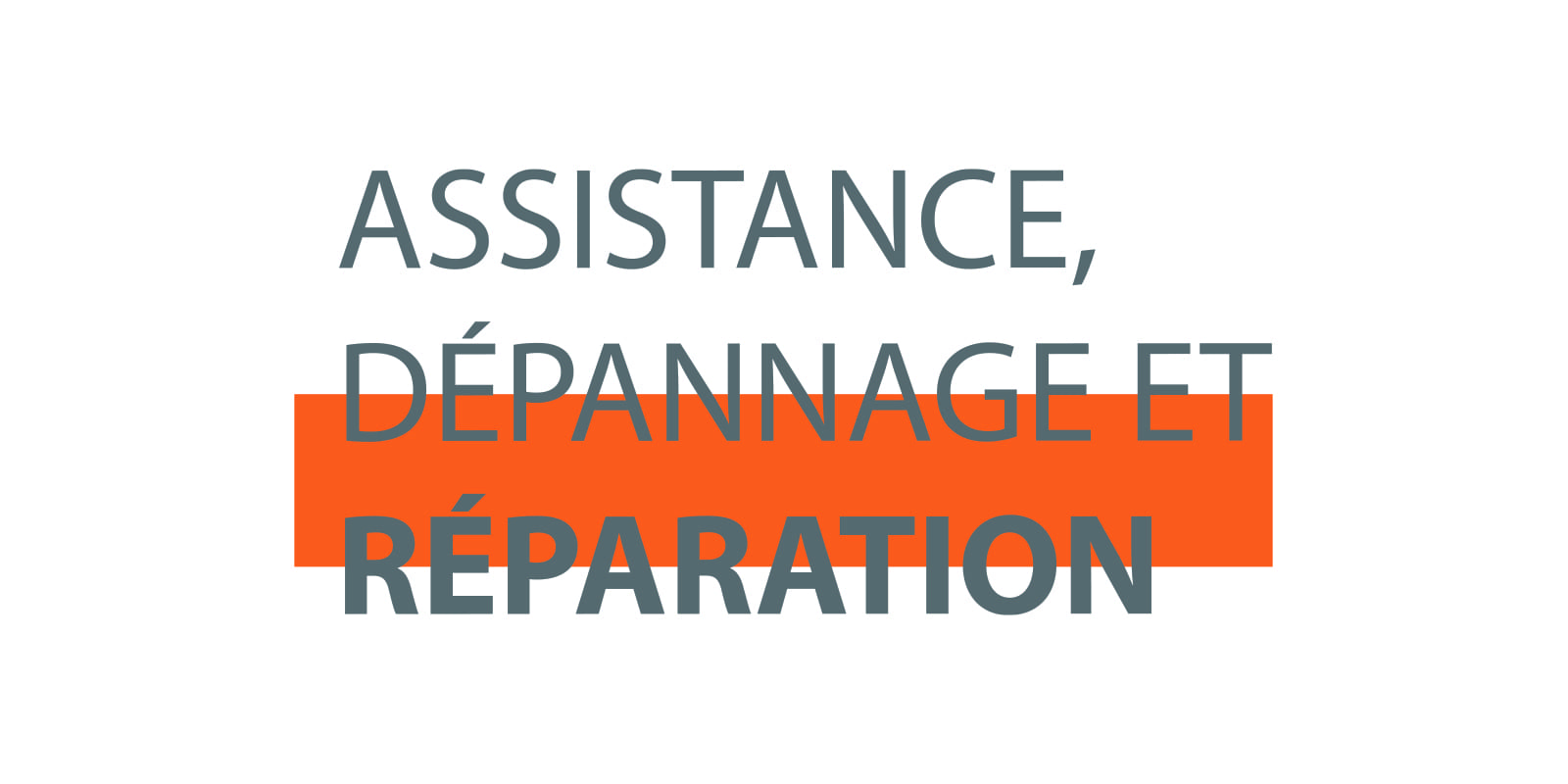 assistance, dépannage et réparation